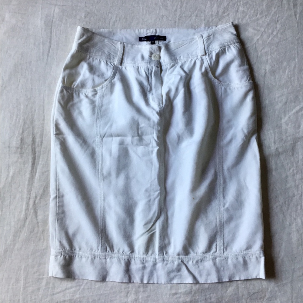 BLUE Les Copains Preppy Summer Pencil Skirt